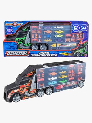 Teamsterz Metro City Lekesett Auto Transporter med 8 Biler