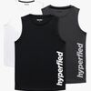 Hyperfied Bounce Tank Top 3-pack, Black/Grey Melange/White