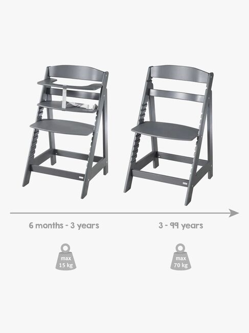 Roba Sit Up Flex Grow-Along Barnestol, Anthracite