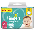 Pampers Baby Dry S4 9-14 Kg 124-pack