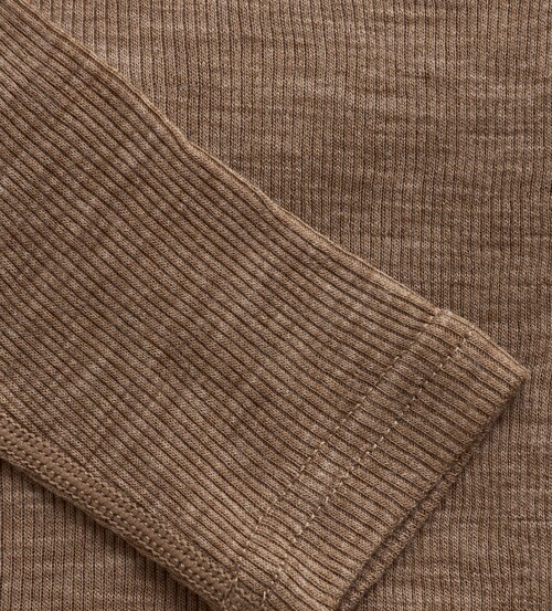 CeLaVi Topp med Lange Ermer Merinoull, Cocoa Creme