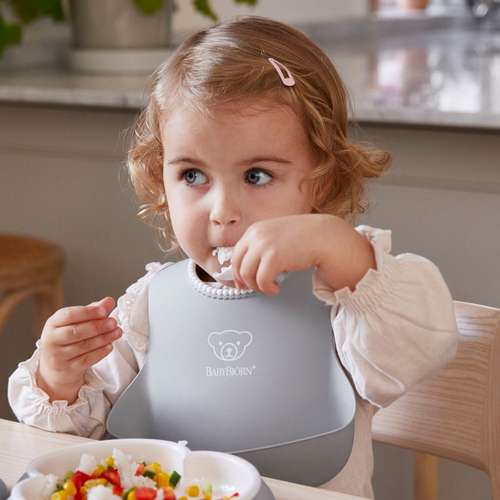 BabyBjörn Smekke 2-pack, Grå/Lysegrønn