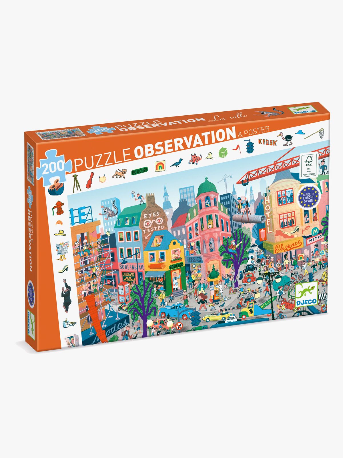 Djeco Observasjonspuslespill By 200 Brikker