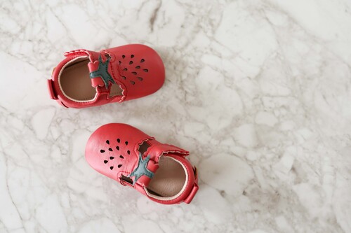 Mikk-Line Leather Tøfler, Canyon Rose