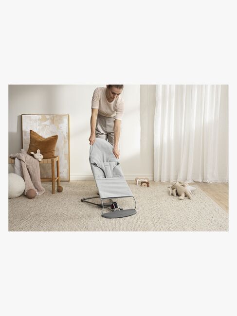 BabyBjörn Bliss Vippestol Vevet, Light Grey Melange