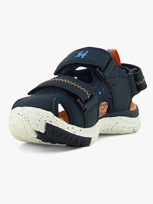 Leaf Ljungby Sandaler, Navy/Orange