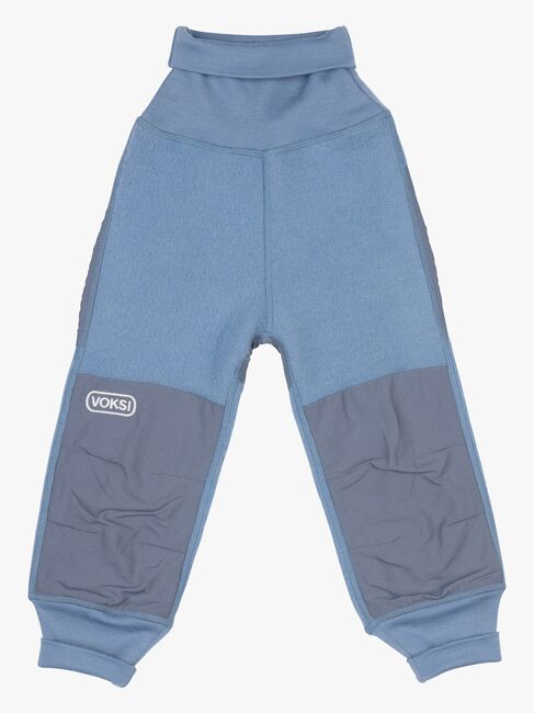 Voksi Fleecebukser Merinoull, Blue Bell