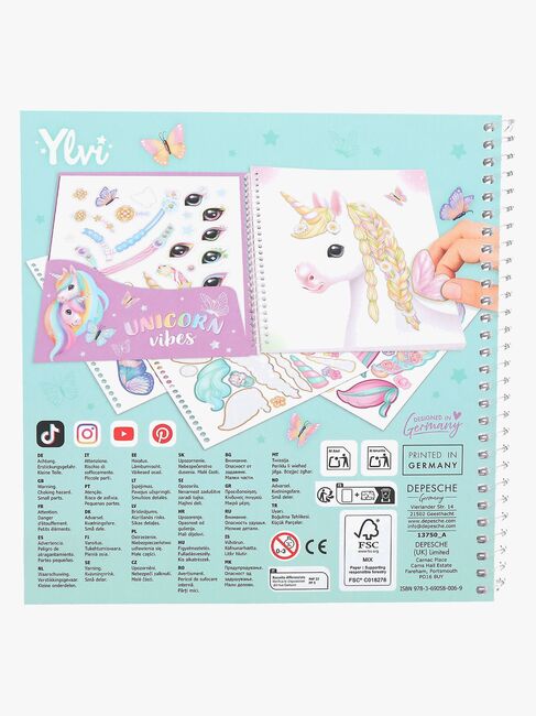 Ylvi & the Minimoomis Klistremerkebok Create Your Special Unicorn