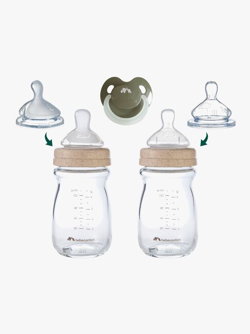 Bebeconfort Physio Air Tåteflasker Glass Sett med, Sand