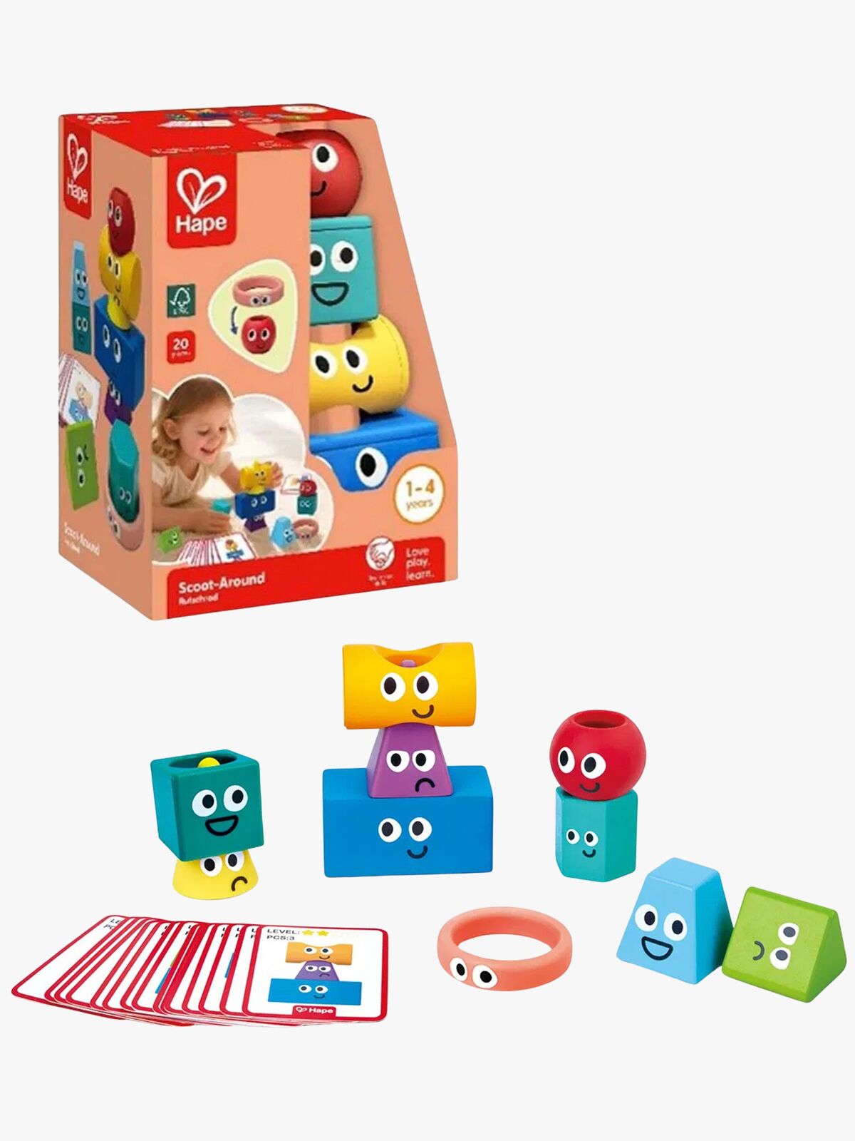Hape Stabletårn Geometri 10 Deler