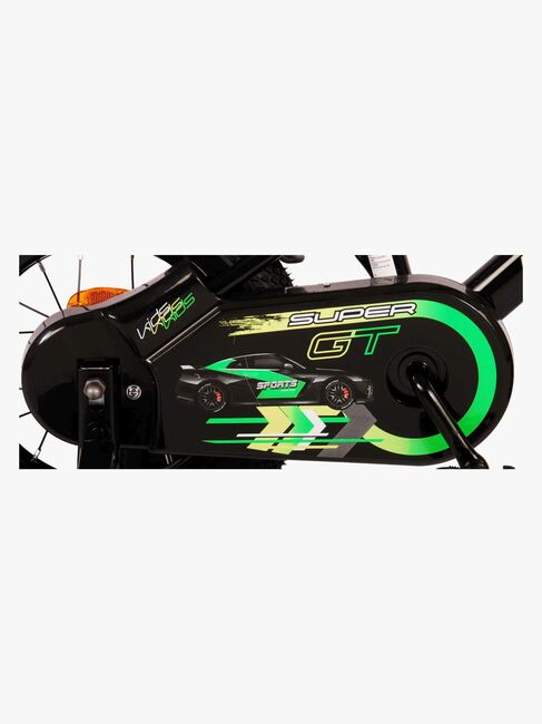 Volare Super GT Sykkel 12 Tommer, Svart/Grønn