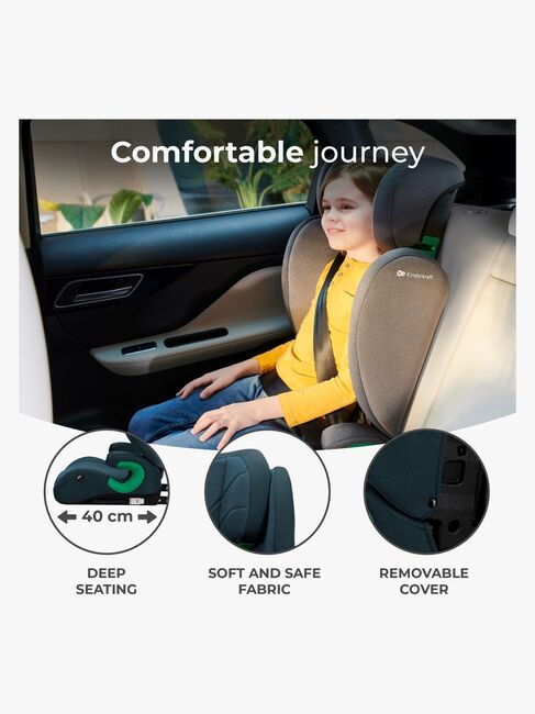 Kinderkraft JUNIOR FIX 2 i-Size Beltestol, Harbor Blue