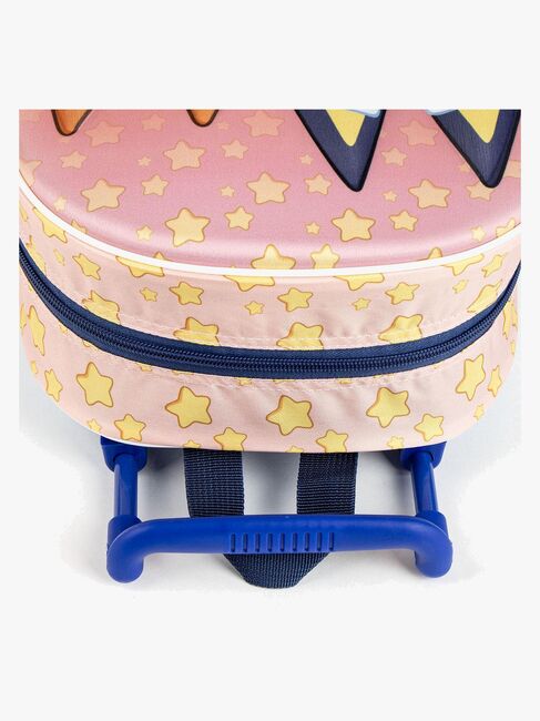 Bluey 3D Trillekoffert, Rosa/blå