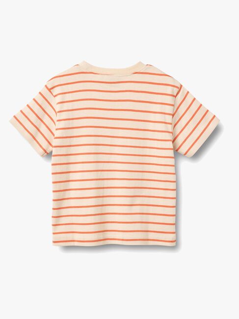 Wheat Jay T-skjorte, Orange Stripe