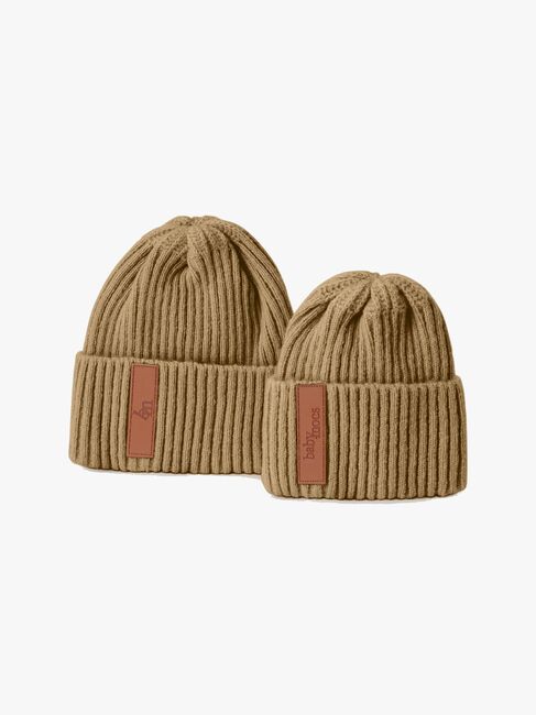 BabyMocs Strikket Lue, Caramel