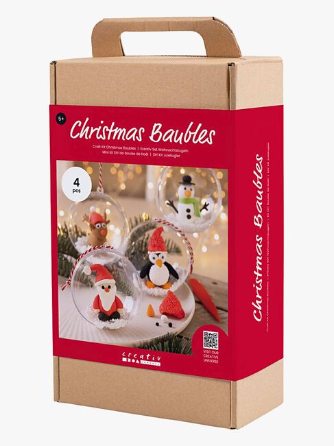 Creotime DIY Sett Juletrekuler Lufttørkende Leire