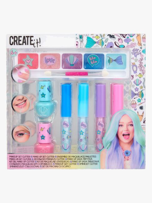 Create It! Sminkesett Havfrue Glitter 7 Deler