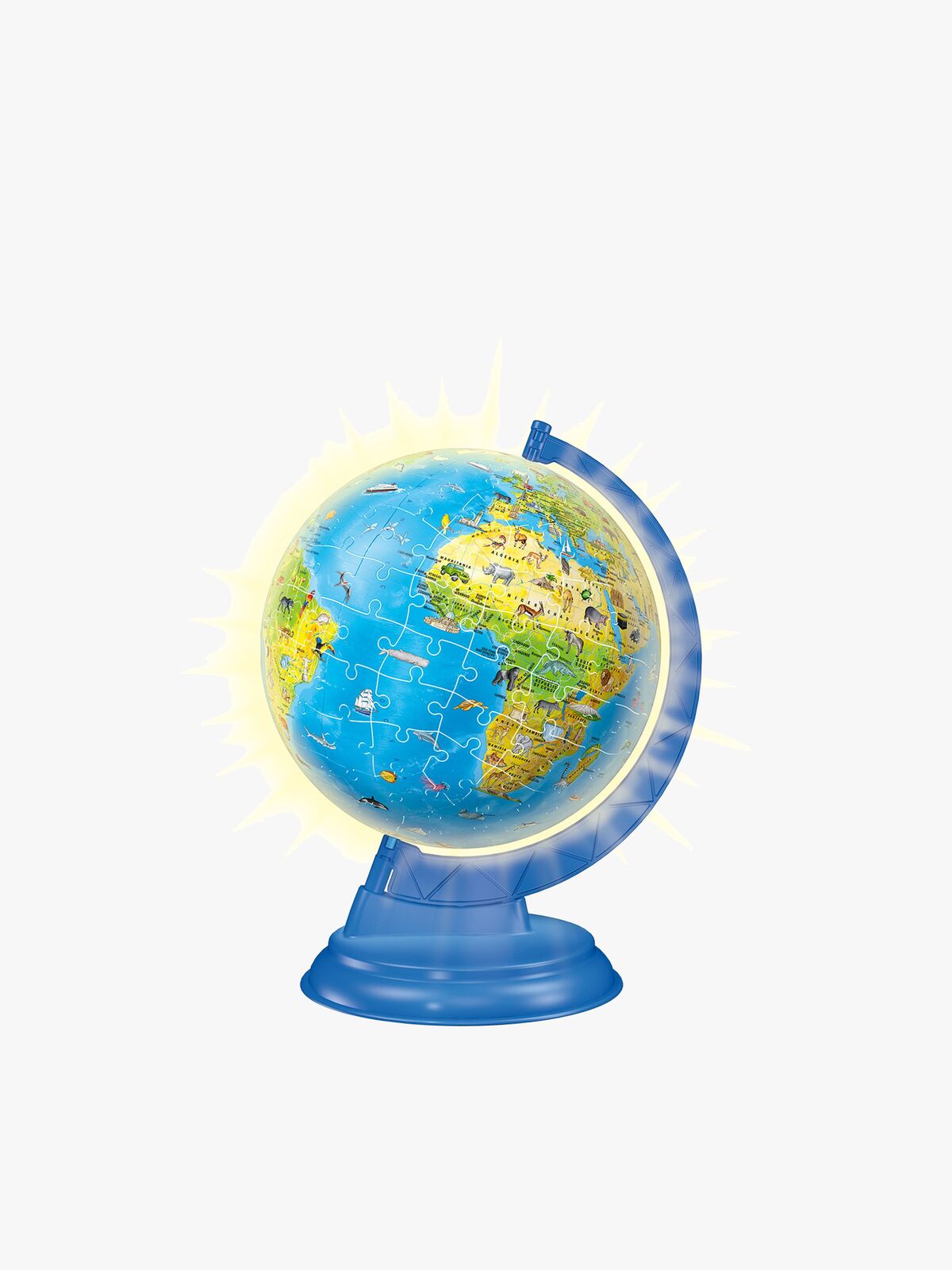 Ravensburger 3D-puslespill Nattlampe Globus 180 Deler