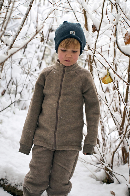 Mikk-Line Fleecebukser Baby Merinoull, Melange Denver