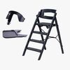 KAOS Klapp Matstol Recycled inkl Bøyle & Brikke, Charcoal Black/Charcoal Black