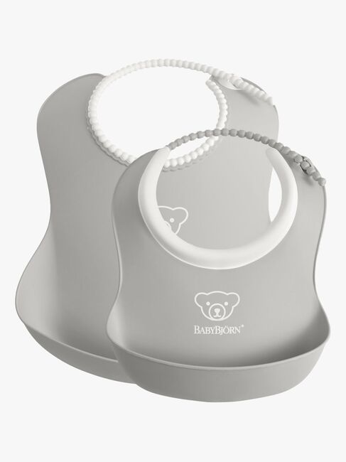 BabyBjörn Smekkesett 2-Pack, Grå