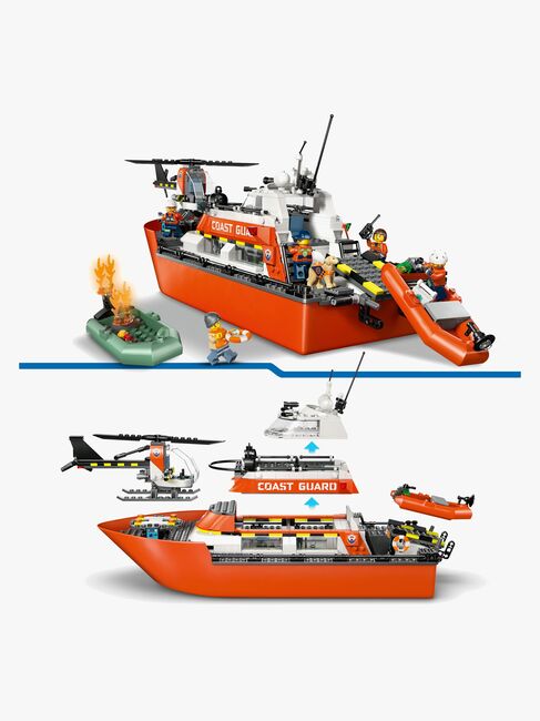 LEGO City 60504 Kystvaktens helikopter og redningsbåt