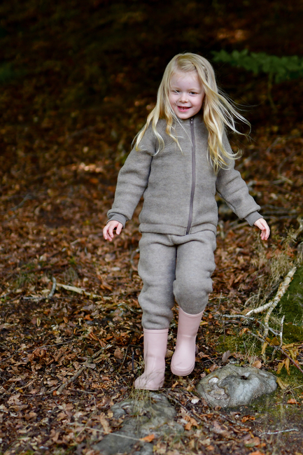 Mikk-Line Fleecebukser Merinoull, Melange Denver