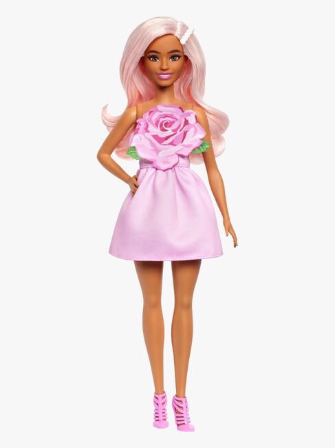 Barbie Deluxe Style Dukke i Rosa Kjole