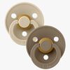 BIBS Smokk Colour 2-pack Lateks Størrelse 3 Vanilla/Dark Oak