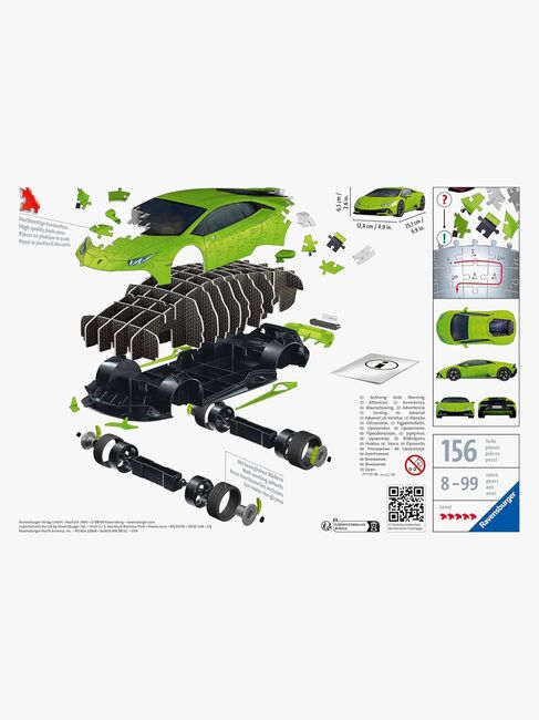 Ravensburger Lamborghini Huracán EVO-Verde 3D-puslespill 156 Brikker