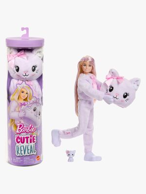 Barbie Cutie Reveal Sweet Bows Dukke Kattunge, Lilla