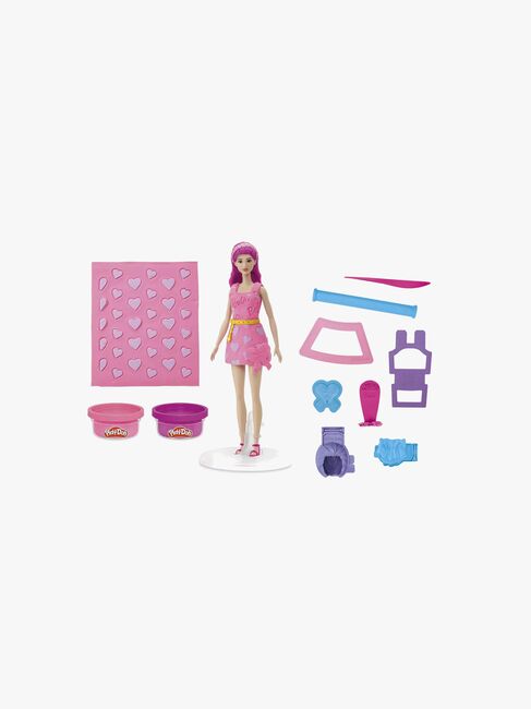 Play-Doh Barbie Modelleire med Dukke Hjerte & Hår