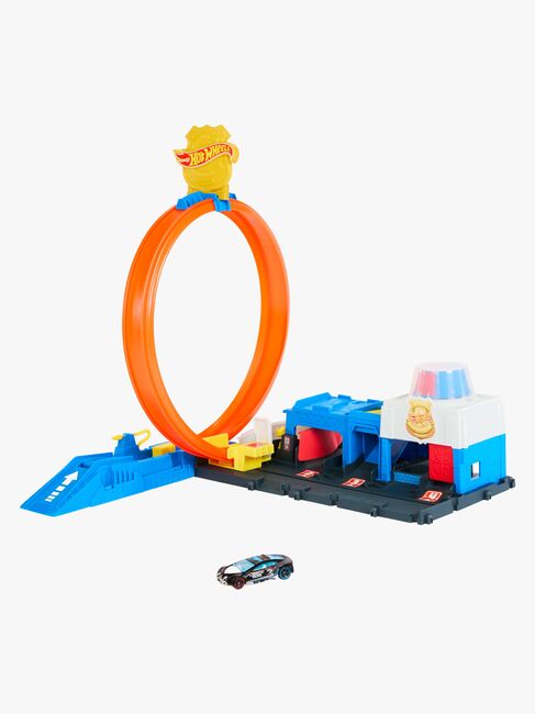 Hot Wheels City Super Politistasjon Bilbane