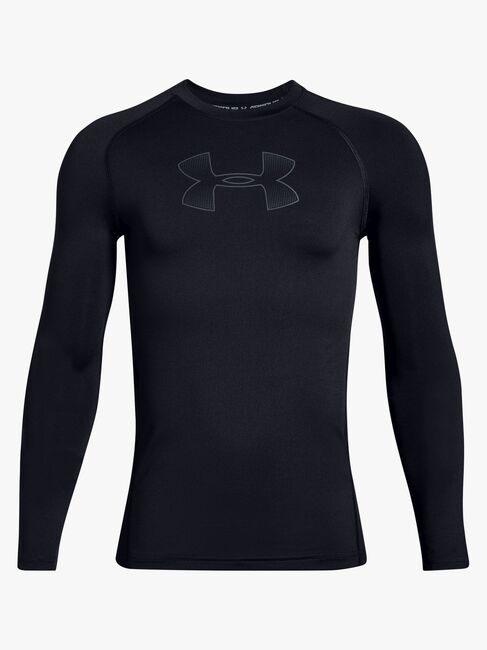 Under Armour HeatGear Long Sleeve Treningstrøye, Black