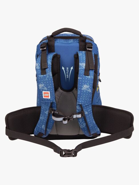 LEGO® City Space Explorer Veskesett 20,5L med Festbar Gympose & Fylt Pennal, Blå