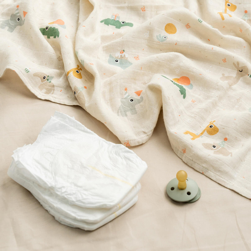 Done By Deer Celebration Musselinteppe 2-Pakk, Sand