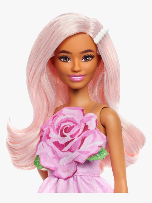 Barbie Deluxe Style Dukke i Rosa Kjole