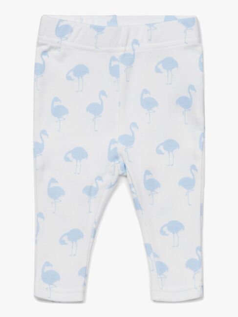 Tiny Treasure Lexi Leggings 2-Pack, Blue/Flamingo