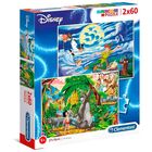 Disney Puslespill Peter Pan og Jungelboken 2x60 Brikker