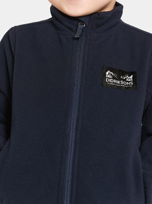 Didriksons Muskot  Vindtett Vindfleecejakke, Dark Night Blue