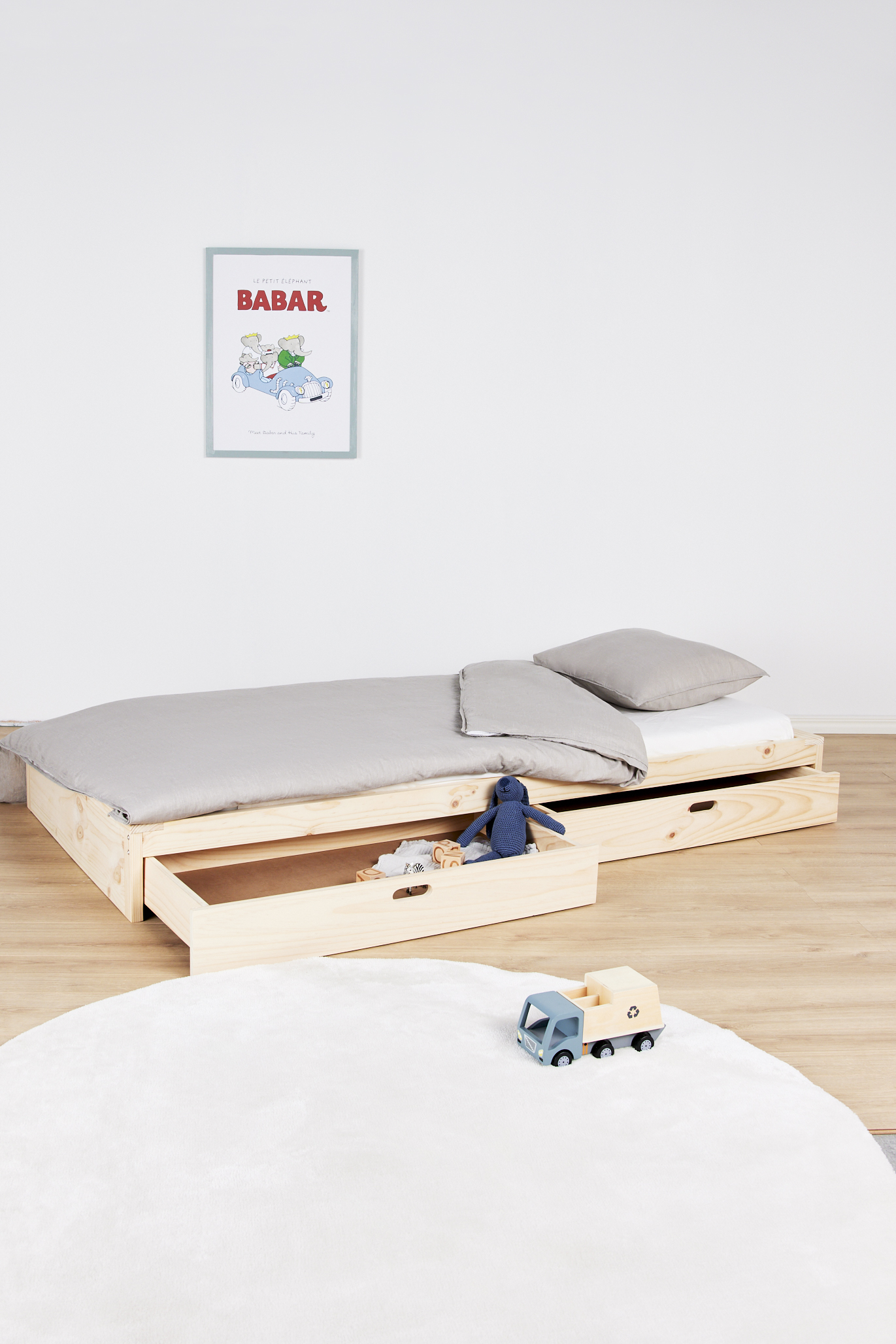Minitude ATLAS Juniorseng 90x200, Nature - Juniorsenger - Furu,MDF