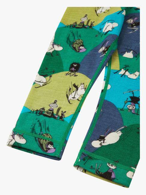 Reima Mummitrollet Trivsam Superundertøy Ullblanding, Enchanted Green