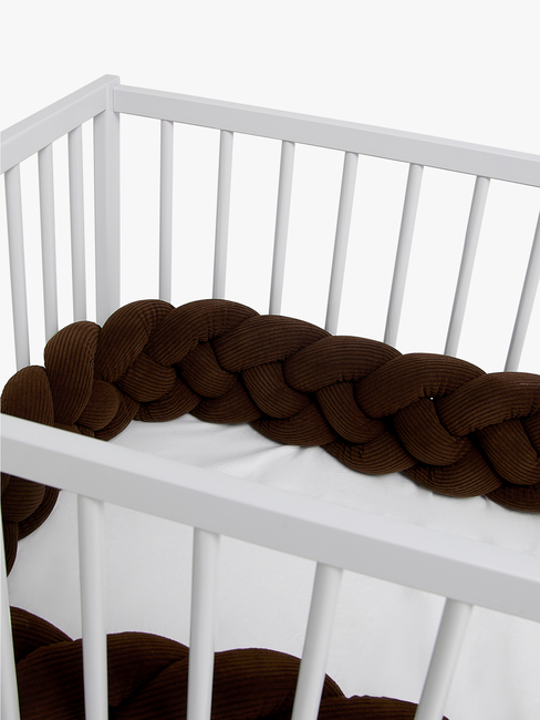 Alice & Fox Braid Sengekant 210cm, Brown Manchester