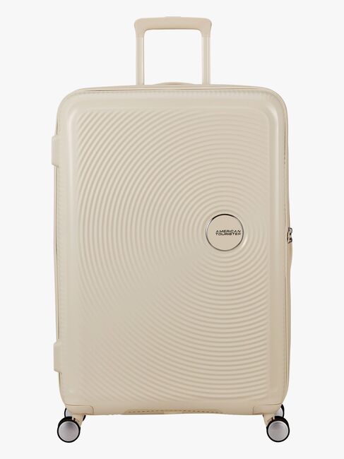 American Tourister Soundbox Spinner Koffert 97-110L, Coconut Sand