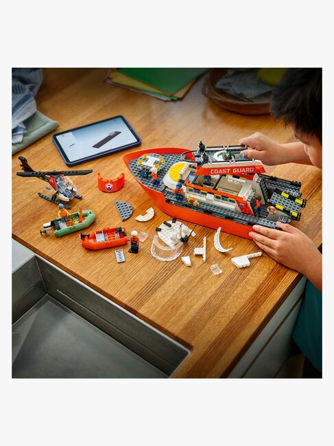 LEGO City 60504 Kystvaktens helikopter og redningsbåt
