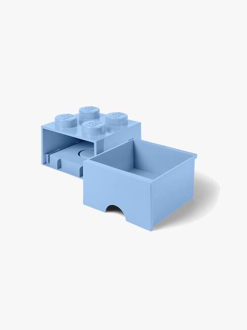 LEGO Oppbevaringsboks med Skuff 4, Lyseblå