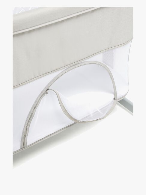 Beemoo CARE 2-i-1 Bedside Crib & Lekegrind, Light Grey