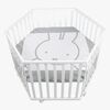 Roba Hexagon Lekegrind med Hjul, Miffy White