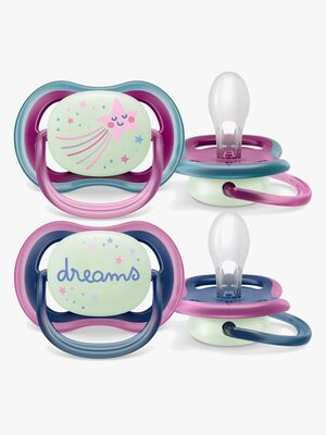 Philips Avent Ultra Air Night Smokker 2-Pack 6-18m, Lilla/Rosa