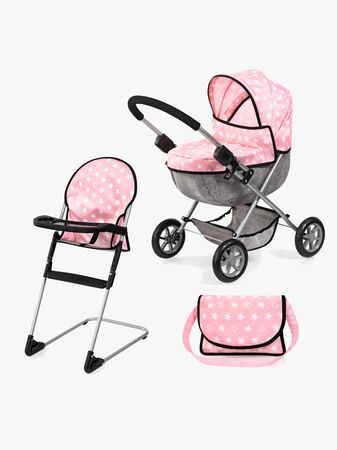Bayer Design Dukkevogn Cosy Sett, Soft Pink